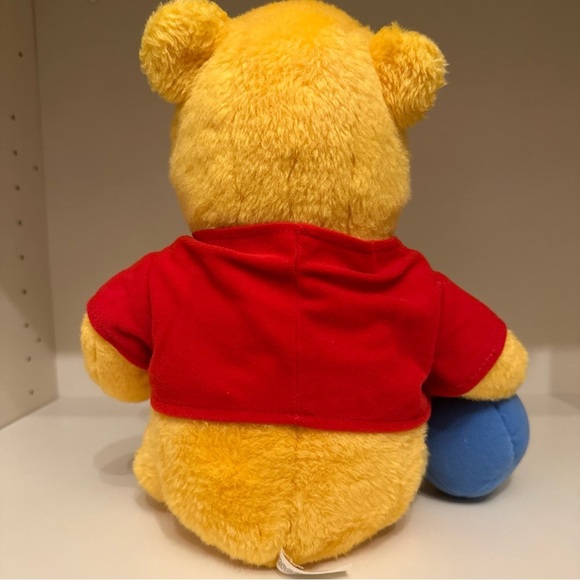 Vintage Disney's Winnie The Pooh 1994 Teddy Bear Plush With Honey Pot Mattel 12’ - Picture 7 of 11